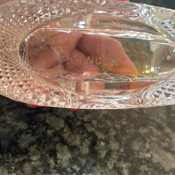 VINTAGE Godinger Legends 24% Lead Crystal Tape Dispenser - Picture 3 of 5